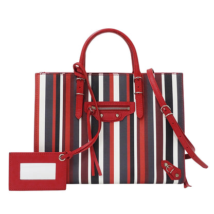 BALENCIAGA バレンシアガ ペーパー 2wayバッグ レッド 370926 レザー レディース 【中古】
