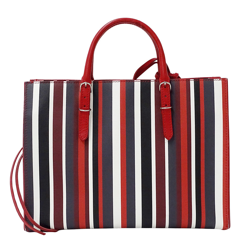 BALENCIAGA バレンシアガ ペーパー 2wayバッグ レッド 370926 レザー レディース 【中古】