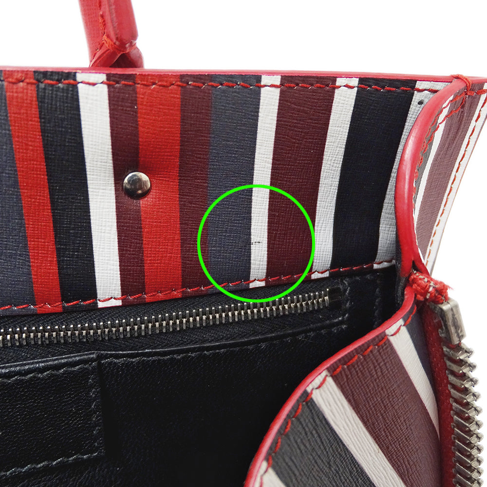 BALENCIAGA バレンシアガ ペーパー 2wayバッグ レッド 370926 レザー レディース 【中古】