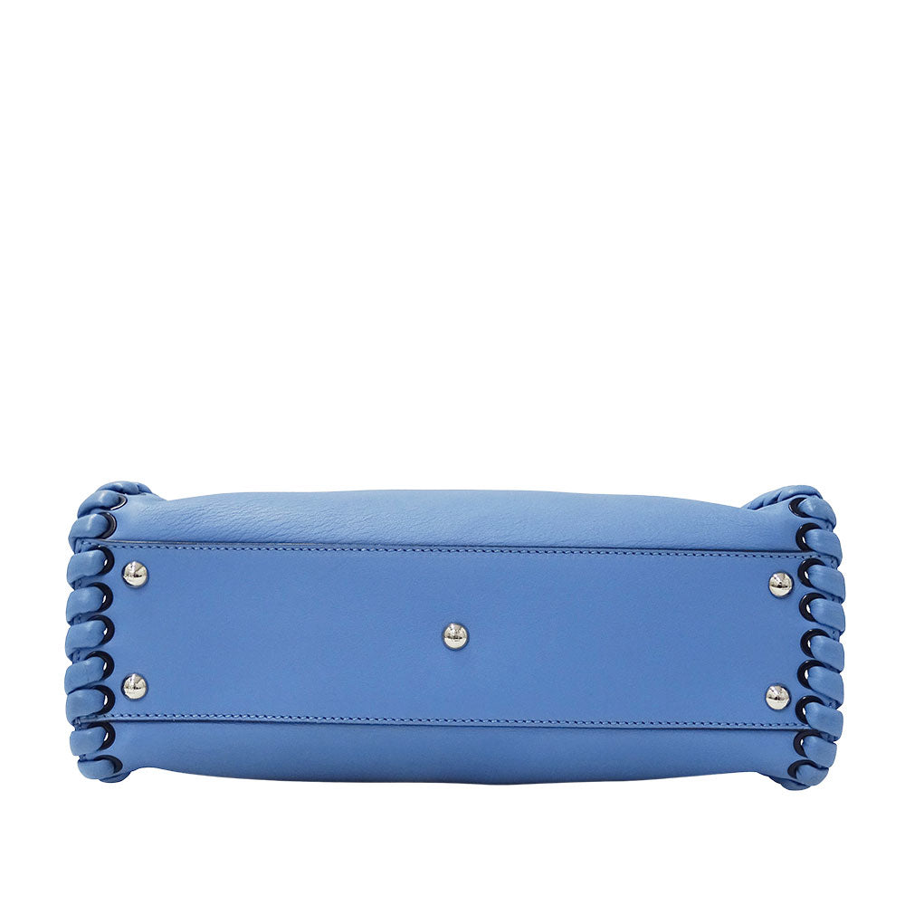 FENDI フェンディ ピーカブー レギュラー 2wayバッグ ブルー 8BN290 レザー レディース 【中古】