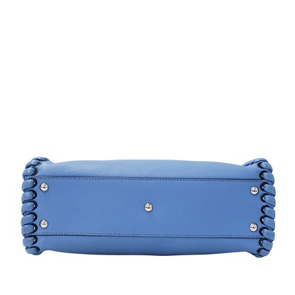 FENDI フェンディ ピーカブー レギュラー 2wayバッグ ブルー 8BN290 レザー レディース 【中古】