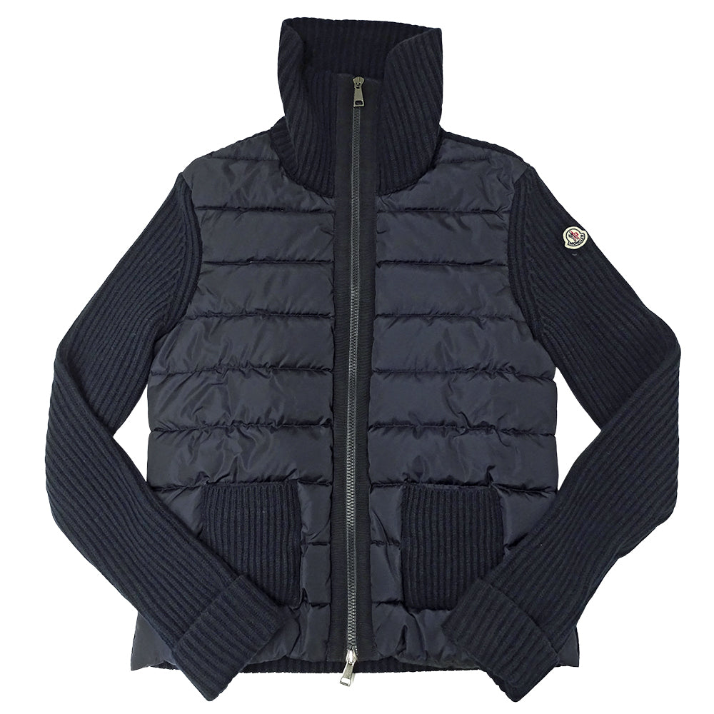 MONCLER モンクレール ダウンジャケット ネイビー ウール メンズ 【中古】