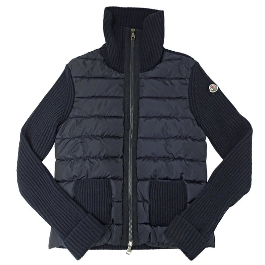 MONCLER モンクレール ダウンジャケット ネイビー ウール メンズ 【中古】