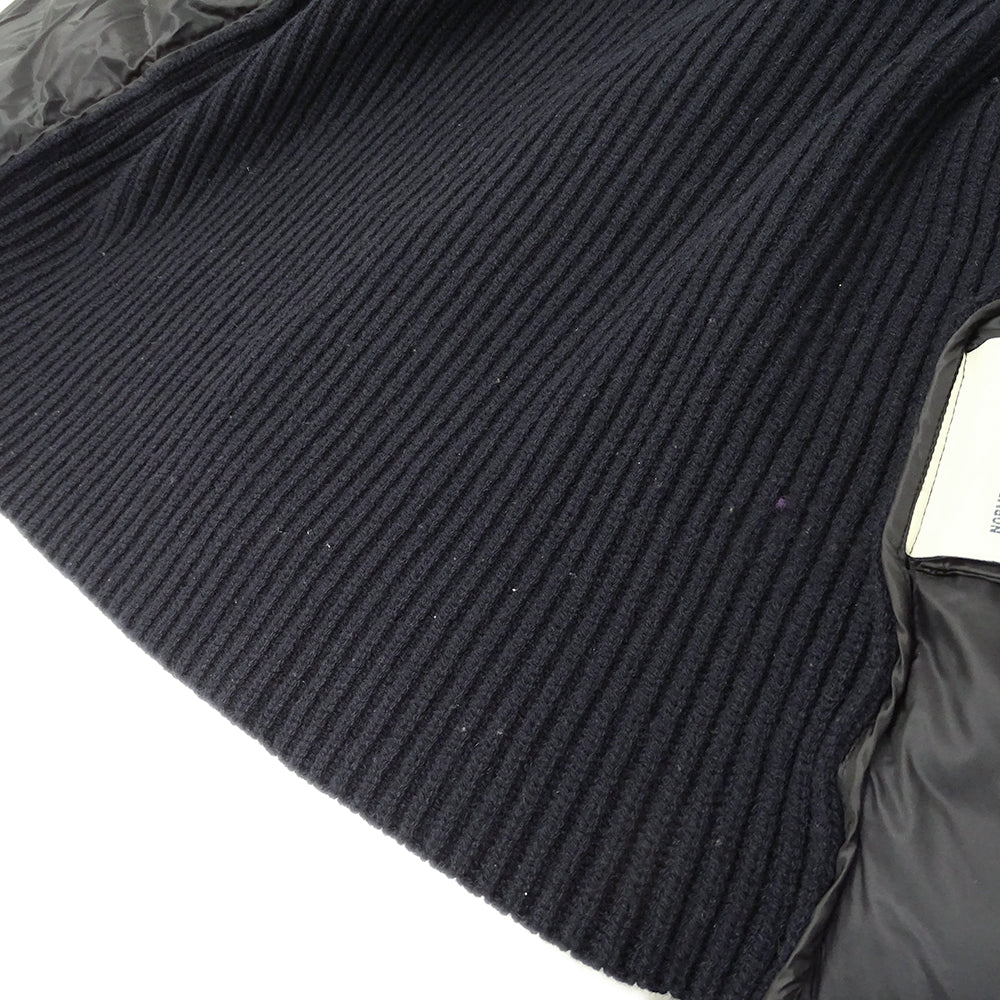 MONCLER モンクレール ダウンジャケット ネイビー ウール メンズ 【中古】