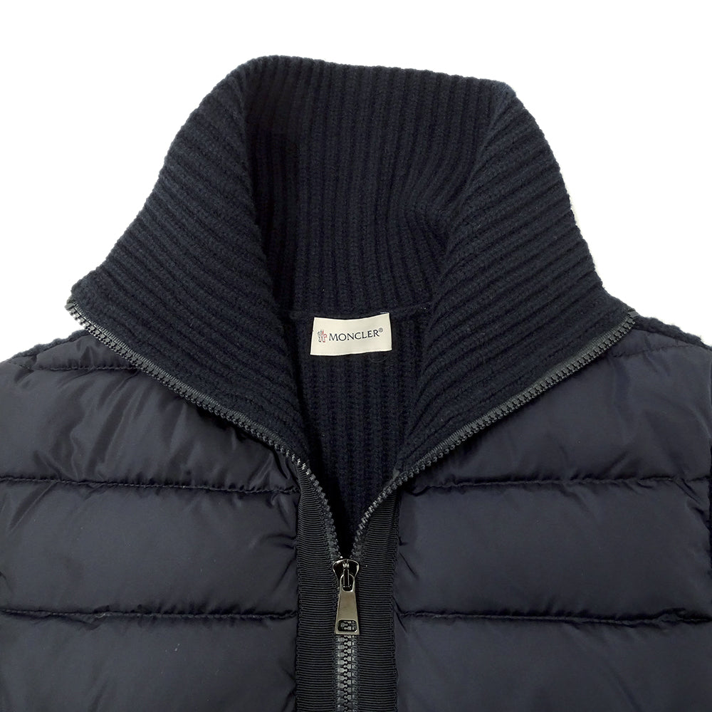 MONCLER モンクレール ダウンジャケット ネイビー ウール メンズ 【中古】
