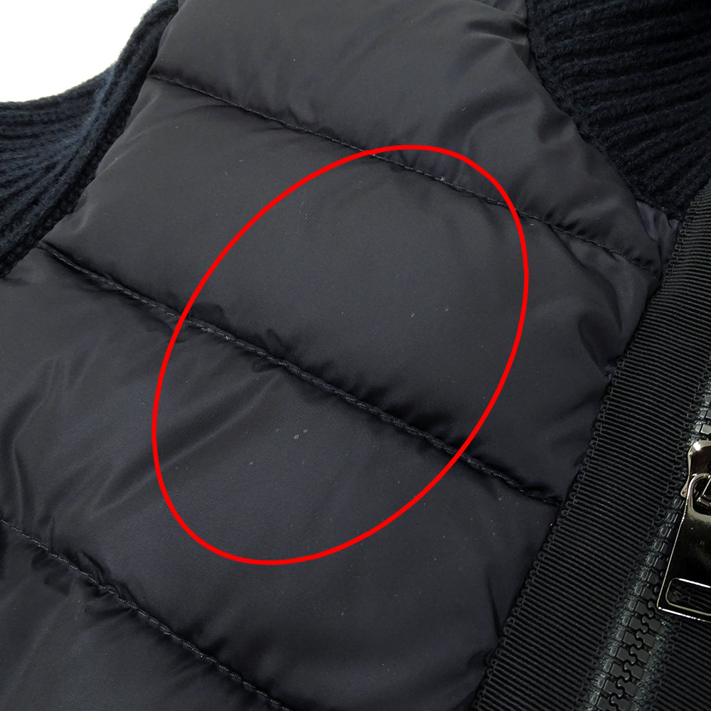 MONCLER モンクレール ダウンジャケット ネイビー ウール メンズ 【中古】