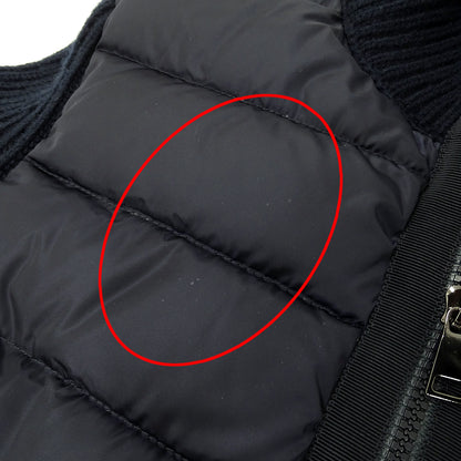 MONCLER モンクレール ダウンジャケット ネイビー ウール メンズ 【中古】