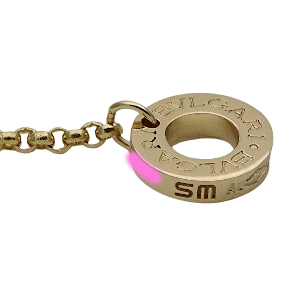 BVLGARI ブルガリ ブルガリブルガリ ブレスレット 750YG イエローゴールド オニキス SM レディース 磨き済み 【中古】