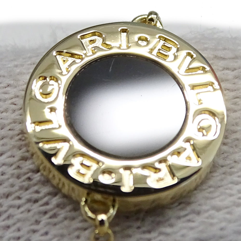 BVLGARI ブルガリ ブルガリブルガリ ブレスレット 750YG イエローゴールド オニキス SM レディース 磨き済み 【中古】