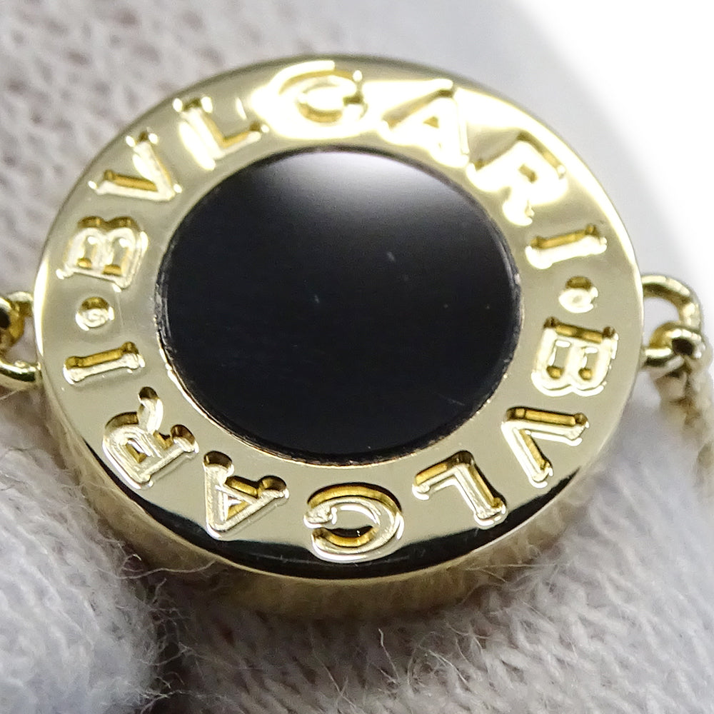 BVLGARI ブルガリ ブルガリブルガリ ブレスレット 750YG イエローゴールド オニキス SM レディース 磨き済み 【中古】