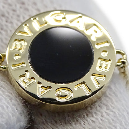 BVLGARI ブルガリ ブルガリブルガリ ブレスレット 750YG イエローゴールド オニキス SM レディース 磨き済み 【中古】