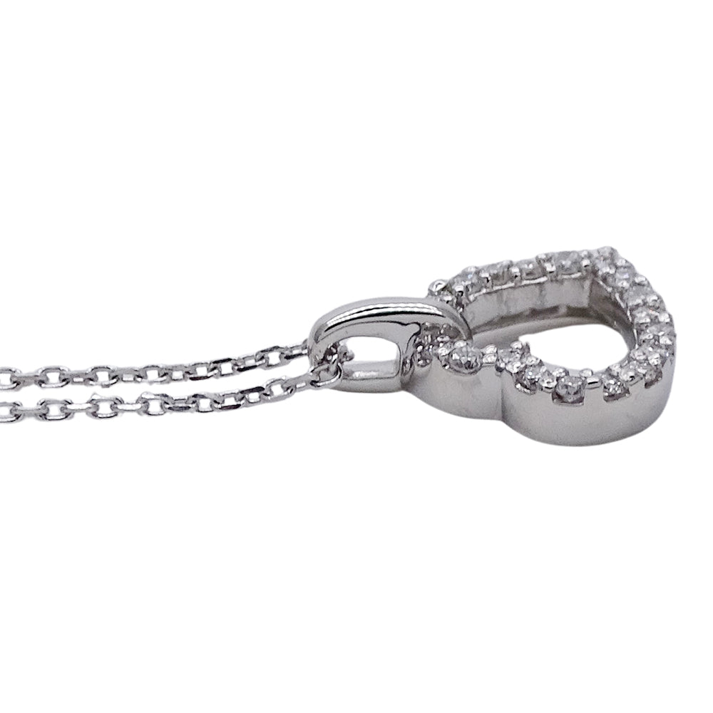 VENDOME ヴァンドーム ネックレス PT850 PT950 プラチナ ダイヤモンド シルバー レディース 磨き済み 【中古】