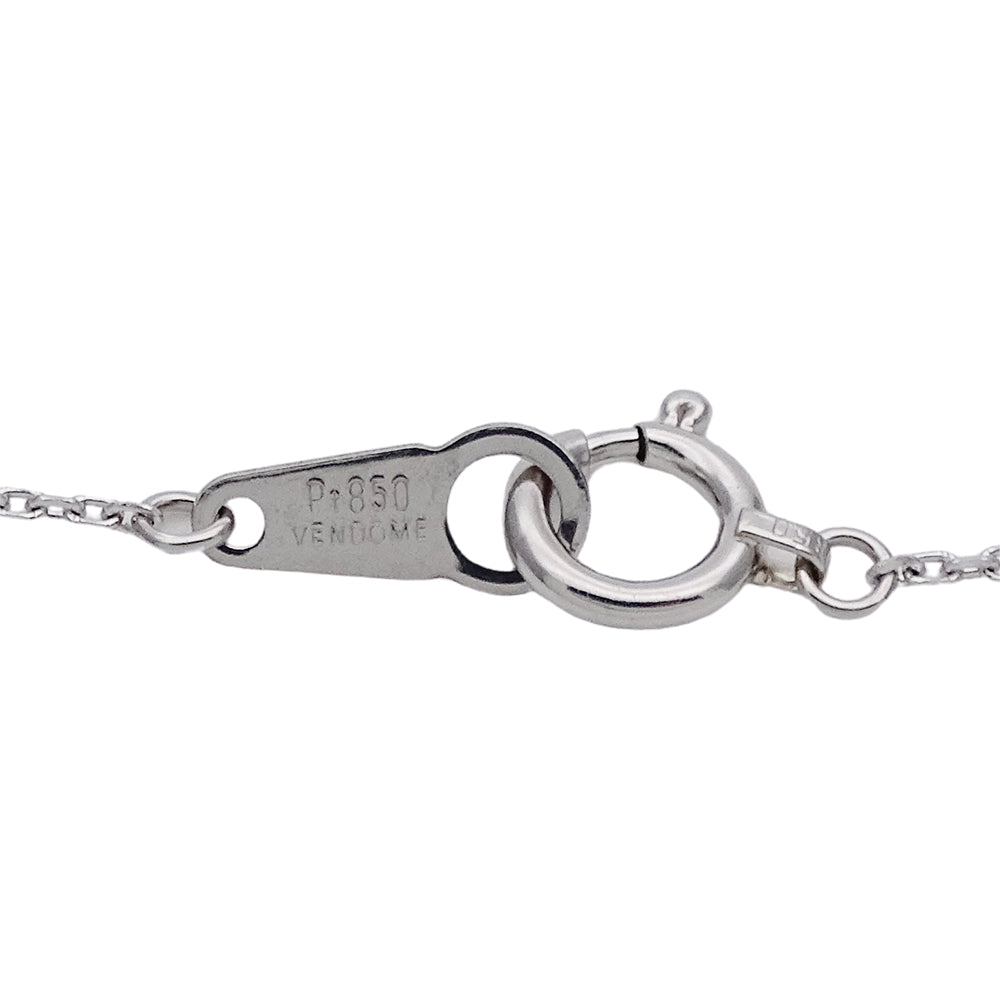 VENDOME ヴァンドーム ネックレス PT850 PT950 プラチナ ダイヤモンド シルバー レディース 磨き済み 【中古】