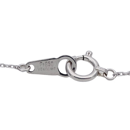 VENDOME ヴァンドーム ネックレス PT850 PT950 プラチナ ダイヤモンド シルバー レディース 磨き済み 【中古】