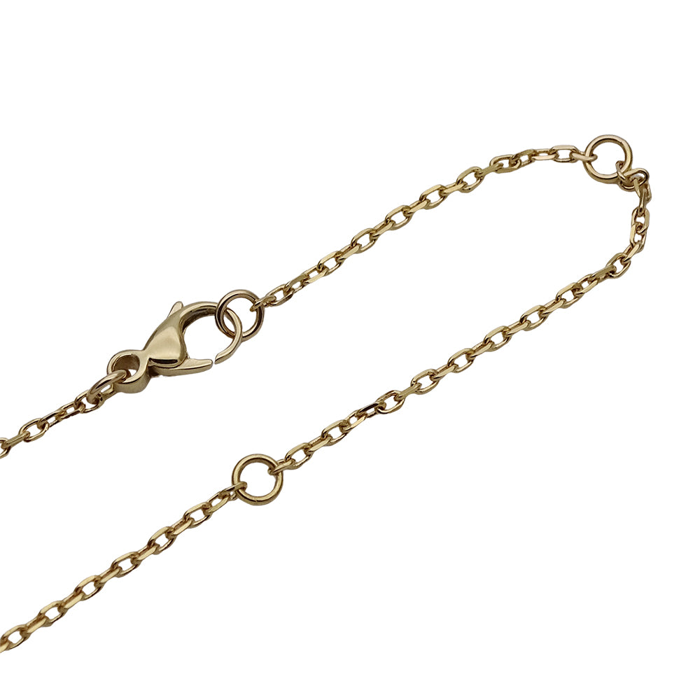 BOUCHERON ブシュロン キャトル ホワイト ペンダント スモール ネックレス 750YG イエローゴールド ホワイトゴールド レディース 磨き済み 【中古】