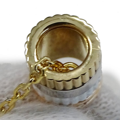 BOUCHERON ブシュロン キャトル ホワイト ペンダント スモール ネックレス 750YG イエローゴールド ホワイトゴールド レディース 磨き済み 【中古】