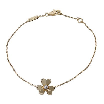 Van Cleef & Arpels ヴァンクリーフ＆アーペル フリヴォル ミニ ブレスレット 750YG イエローゴールド ダイヤモンド レディース 磨き済み 【中古】