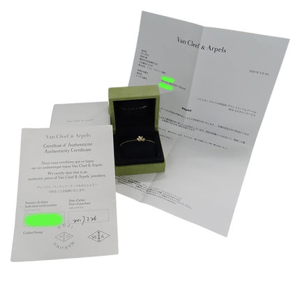 Van Cleef & Arpels ヴァンクリーフ＆アーペル フリヴォル ミニ ブレスレット 750YG イエローゴールド ダイヤモンド レディース 磨き済み 【中古】