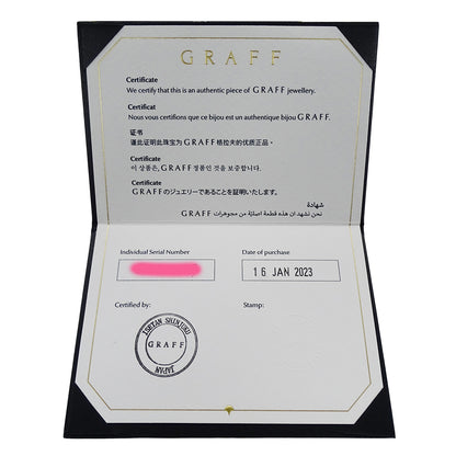 GRAFF グラフ ミニ バタフライ シルエット ネックレス 750WG ホワイトゴールド ダイヤモンド レディース 磨き済み(自社) 【中古】