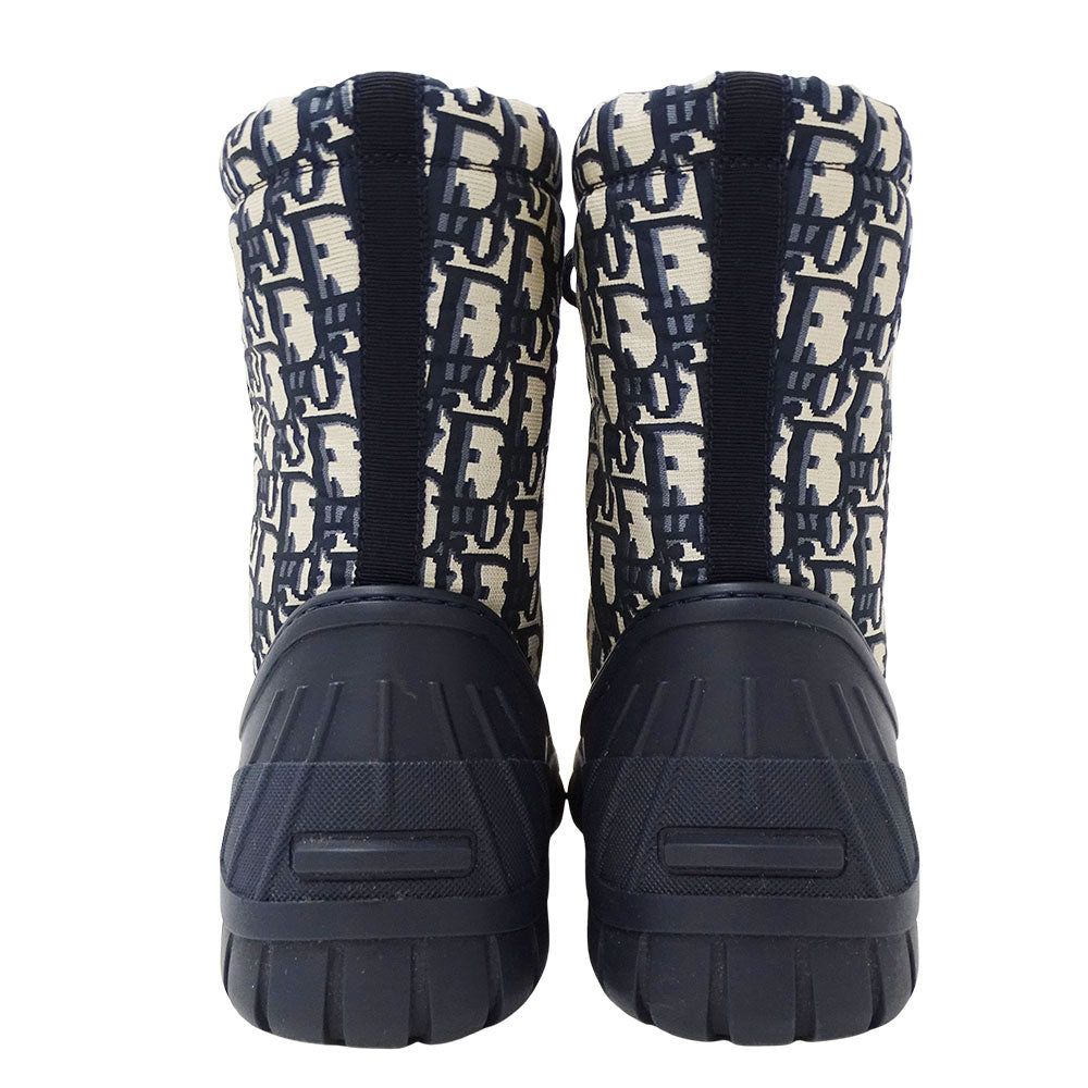 Dior ディオール ブーツ トロッター ネイビー ナイロン レディース 【中古】