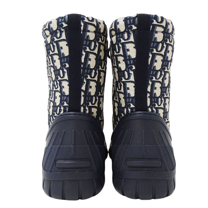 Dior ディオール ブーツ トロッター ネイビー ナイロン レディース 【中古】