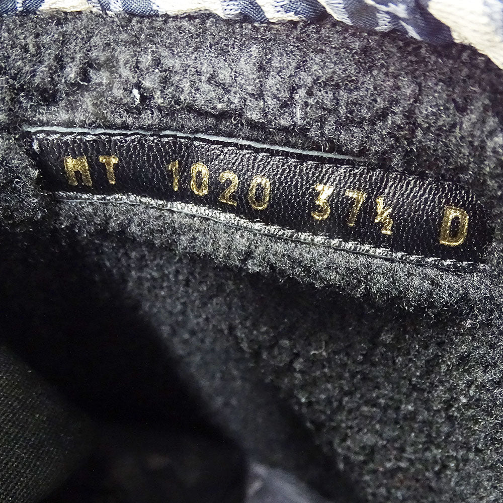 Dior ディオール ブーツ トロッター ネイビー ナイロン レディース 【中古】