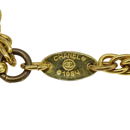 CHANEL シャネル ネックレス フェイクパール ゴールド レディース 【中古】