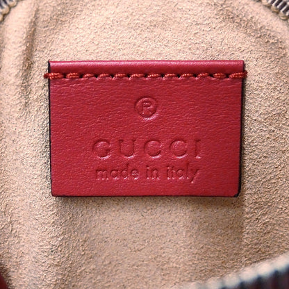 GUCCI グッチ コインケース GGマーモント レッド 575160 レザー レディース 【中古】