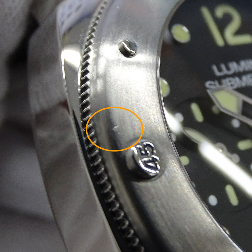 PANERAI パネライ ルミノール サブマーシブル PAM01024 メンズ 腕時計 デイト 自動巻き AT ステンレス SS ラバー ブラック 磨き済み 【中古】