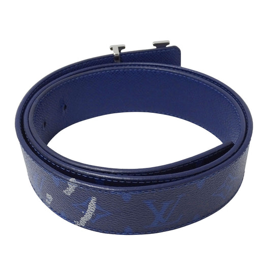 LOUIS VUITTON ルイ・ヴィトン ベルト･LV イニシャル 40MM リバーシブル ベルト タイガラマ ブルー M0159V タイガ メンズ 【中古】