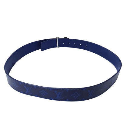 LOUIS VUITTON ルイ・ヴィトン ベルト･LV イニシャル 40MM リバーシブル ベルト タイガラマ ブルー M0159V タイガ メンズ 【中古】