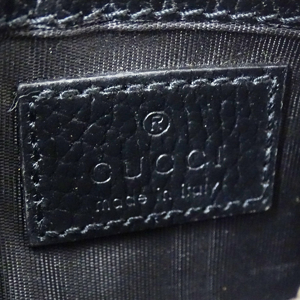 GUCCI グッチ コインケース プチマーモント ブラック 701070 レザー レディース メンズ 【中古】