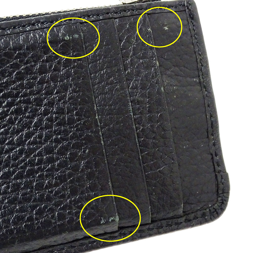 GUCCI グッチ コインケース プチマーモント ブラック 701070 レザー レディース メンズ 【中古】