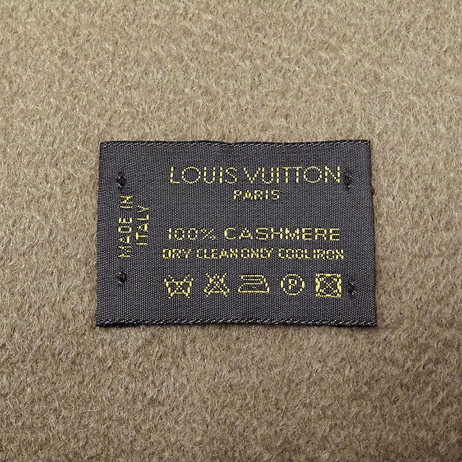 LOUIS VUITTON ルイ・ヴィトン エシャルプ LV ペルフォ マフラー・ストール ブラウン カシミヤ レディース メンズ 【中古】