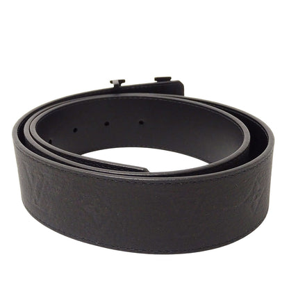 LOUIS VUITTON ルイ・ヴィトン サンチュール・LV イニシャル 40MM リバーシブル ベルト モノグラム ブラック M0424 メンズ 【中古】