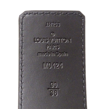 LOUIS VUITTON ルイ・ヴィトン サンチュール・LV イニシャル 40MM リバーシブル ベルト モノグラム ブラック M0424 メンズ 【中古】