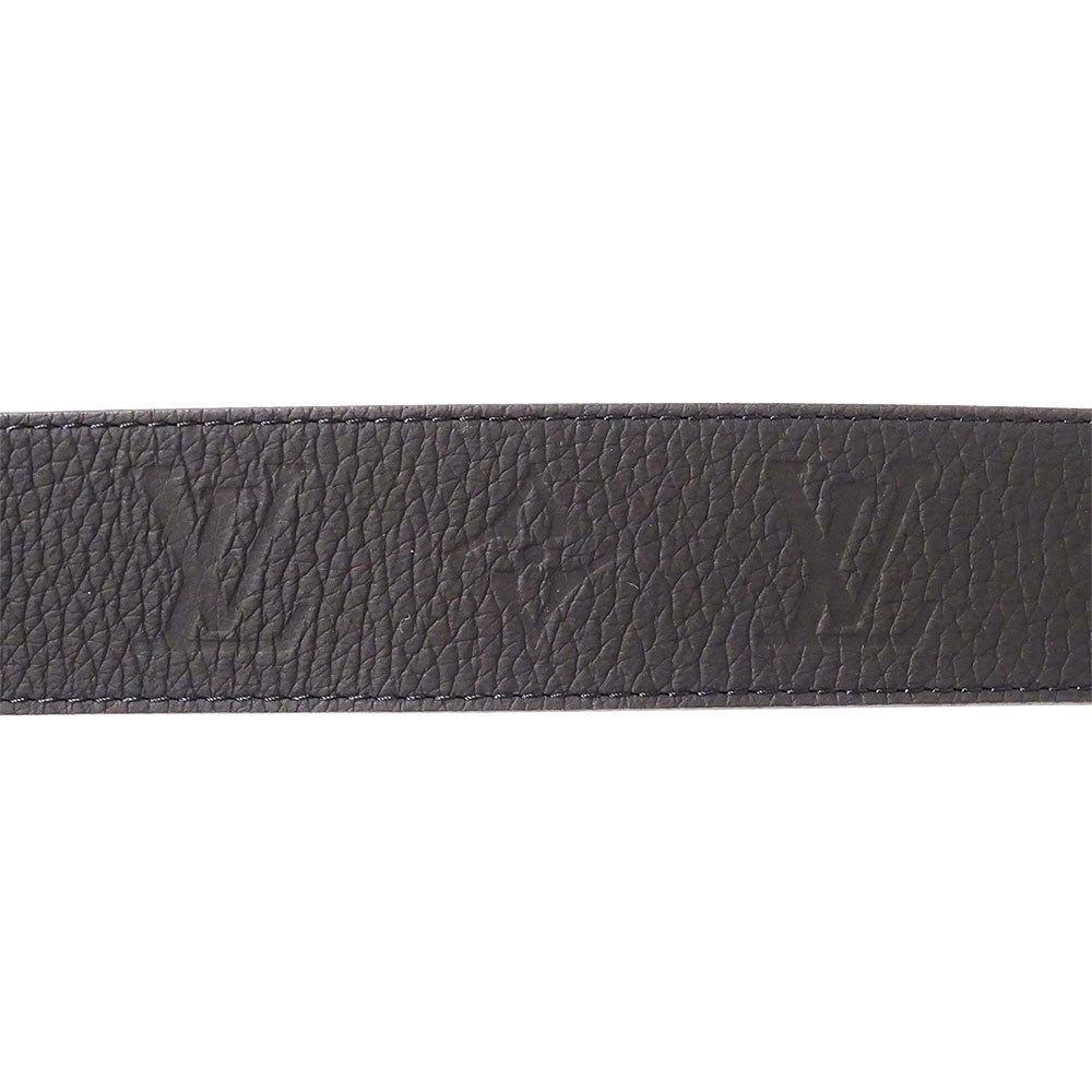 LOUIS VUITTON ルイ・ヴィトン サンチュール・LV イニシャル 40MM リバーシブル ベルト モノグラム ブラック M0424 メンズ 【中古】