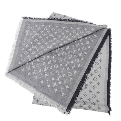 LOUIS VUITTON ルイ・ヴィトン ストール･モノグラム エッセンシャル マフラー・ストール モノグラム グレー M71619 コットン レディース メンズ 【中古】