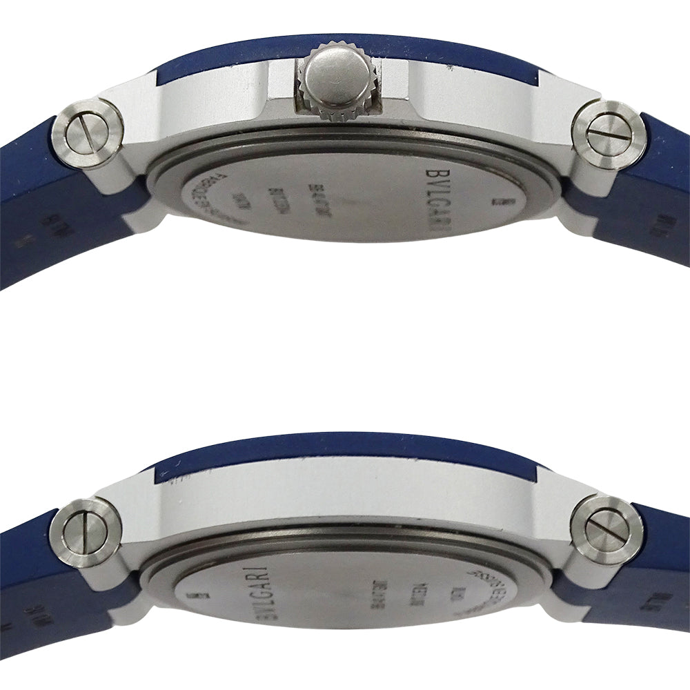 BVLGARI ブルガリ アルミニウム GMT BB40ATGMT メンズ 腕時計 デイト 自動巻き AT アルミニウム ラバー 点検済み 【中古】