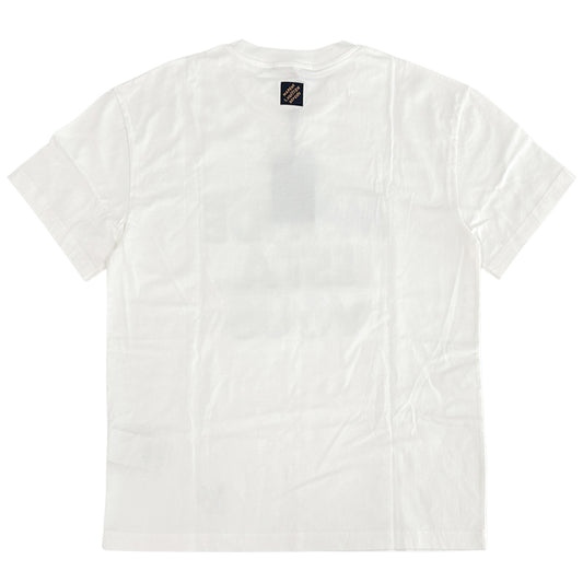 LOUIS VUITTON ルイ・ヴィトン 半袖Ｔシャツ ホワイト ブルー 1AHCWA コットン メンズ 【中古】