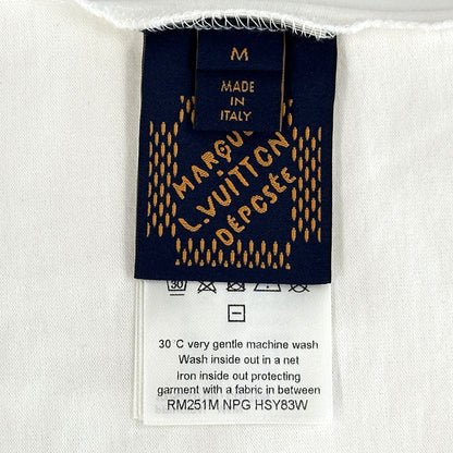 LOUIS VUITTON ルイ・ヴィトン 半袖Ｔシャツ ホワイト ブルー 1AHCWA コットン メンズ 【中古】