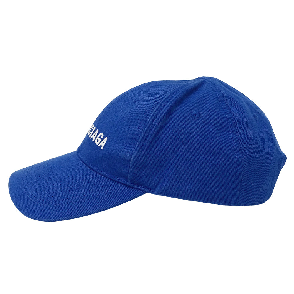 BALENCIAGA バレンシアガ キャップ ブルー コットン レディース メンズ 【中古】