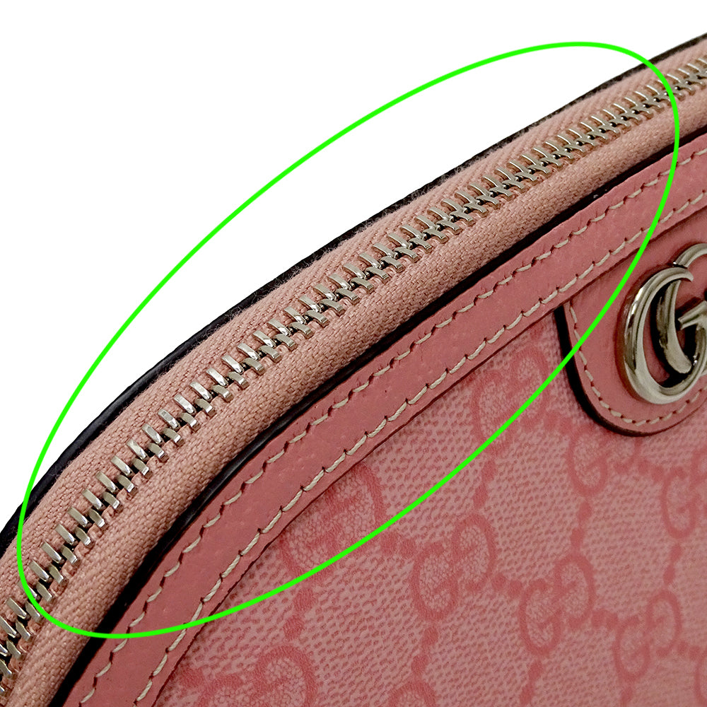 GUCCI グッチ GGスプリーム スモールケース ポーチ ポーチ ピンク 625551 GGスプリームキャンバス レディース 【中古】