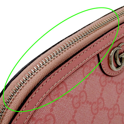 GUCCI グッチ GGスプリーム スモールケース ポーチ ポーチ ピンク 625551 GGスプリームキャンバス レディース 【中古】