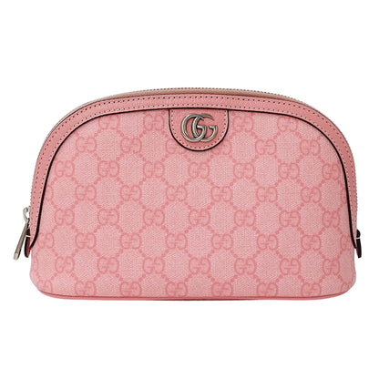 GUCCI グッチ GGスプリーム スモールケース ポーチ ポーチ ピンク 625551 GGスプリームキャンバス レディース 【中古】