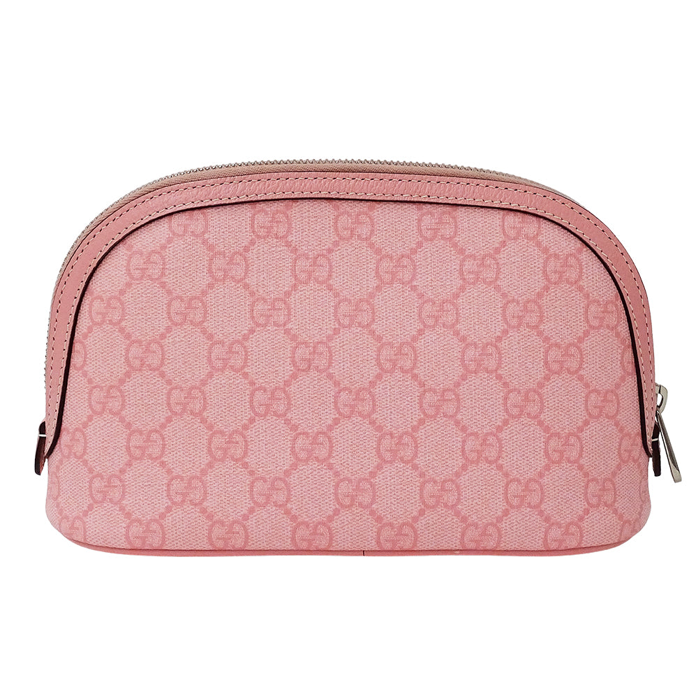 GUCCI グッチ GGスプリーム スモールケース ポーチ ポーチ ピンク 625551 GGスプリームキャンバス レディース 【中古】
