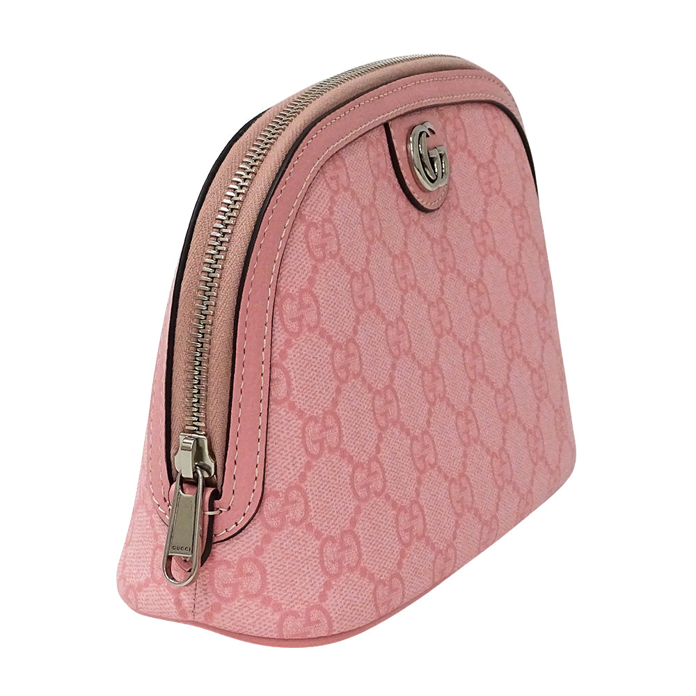 GUCCI グッチ GGスプリーム スモールケース ポーチ ポーチ ピンク 625551 GGスプリームキャンバス レディース 【中古】