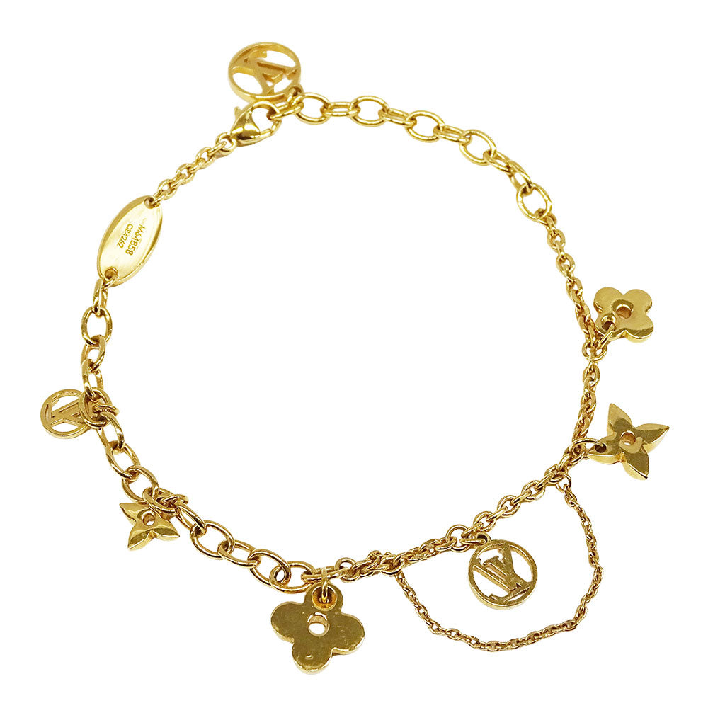 LOUIS VUITTON ルイ・ヴィトン ブラスレ・ブルーミング ブレスレット GP ゴールド レディース M64858 【中古】