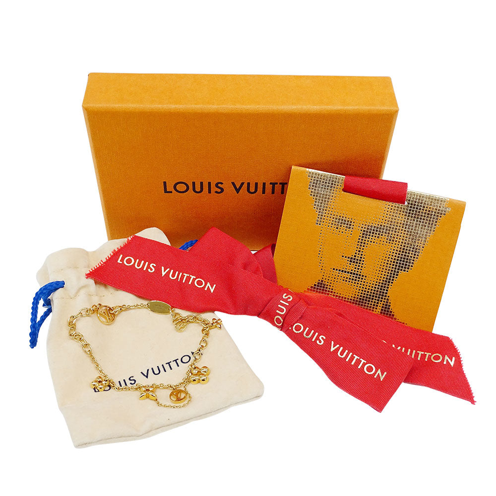 LOUIS VUITTON ルイ・ヴィトン ブラスレ・ブルーミング ブレスレット GP ゴールド レディース M64858 【中古】