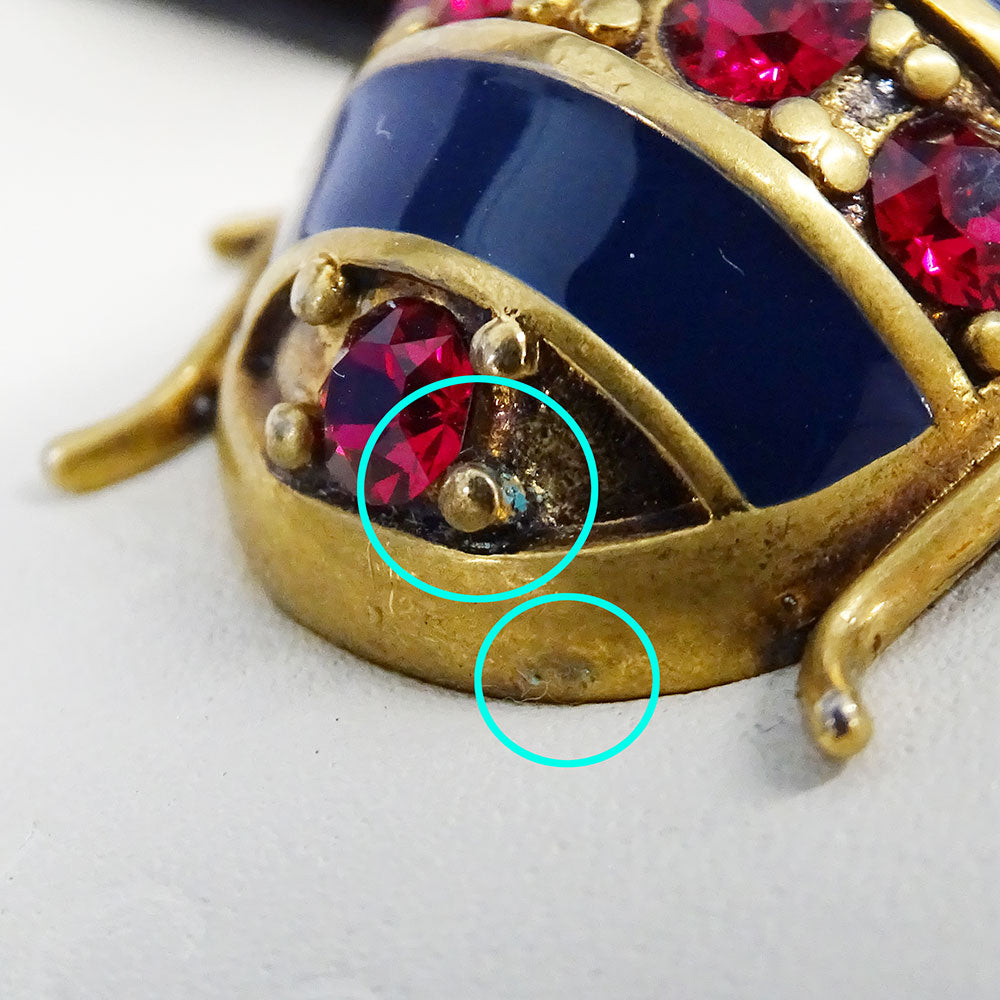 GUCCI グッチ 二つ折り財布 クイーンマーガレット ブラック ホワイト 476072 レザー レディース 【中古】